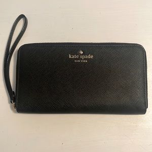 Kate spade black wallet/wristlet
